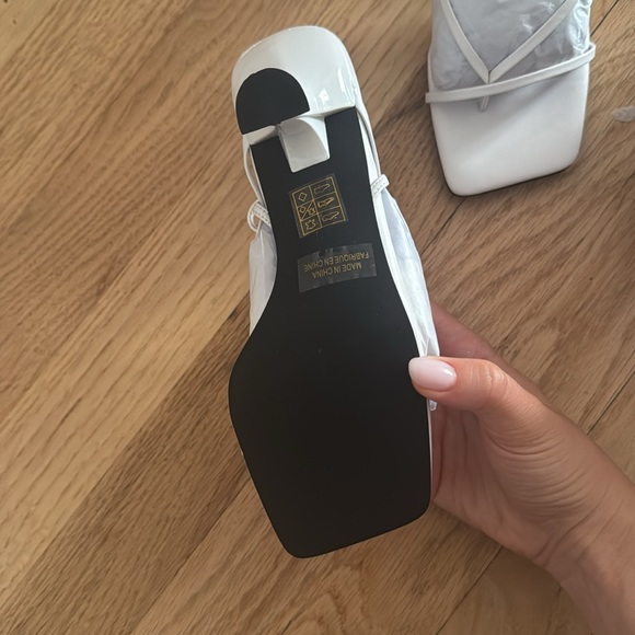 Jeffrey Campbell White Strappy Heels - Picture 2 of 5